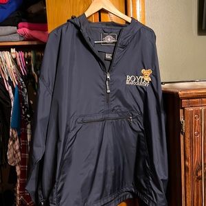 Boyd’s Bear pullover 1/2 zip with zippered pouch